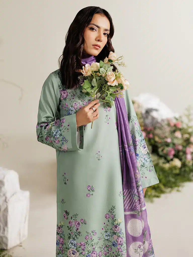 Raj Bari Amal Summer Prints | Sage Green