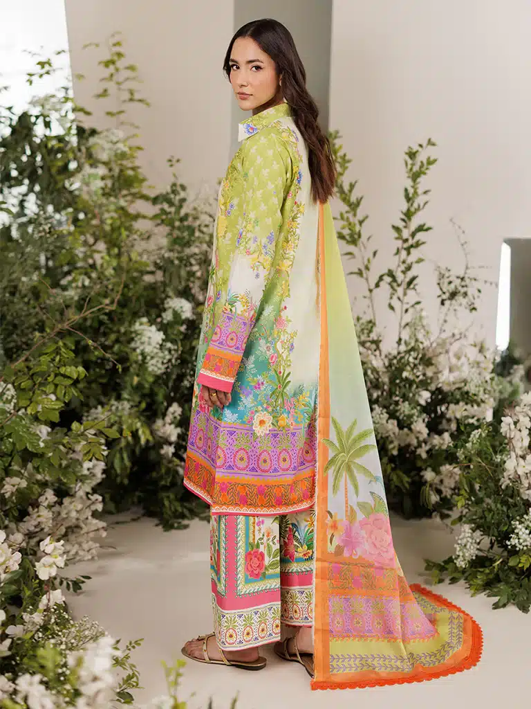 Raj Bari Amal Summer Prints | Lime Green