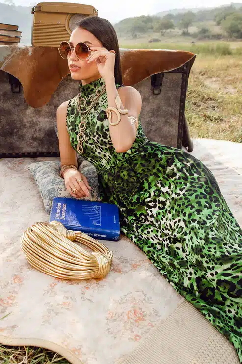 Maria.B Mprints 3 Piece Unstitched Printed Linen Suit | Green