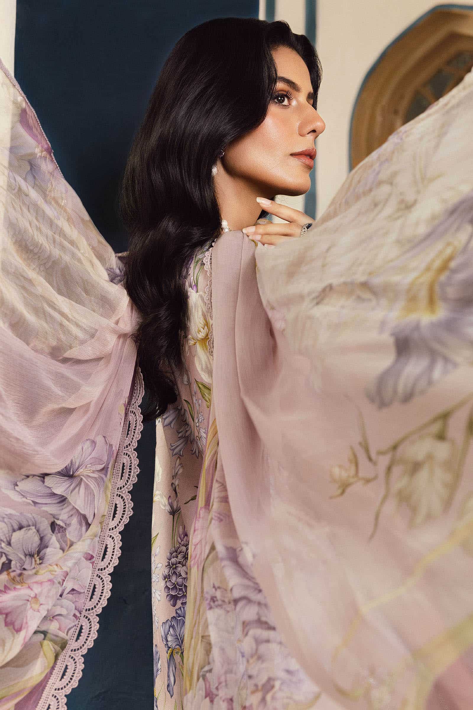 3 Piece Unstitched Embroidered Cambric Suit | MPT-2708-A